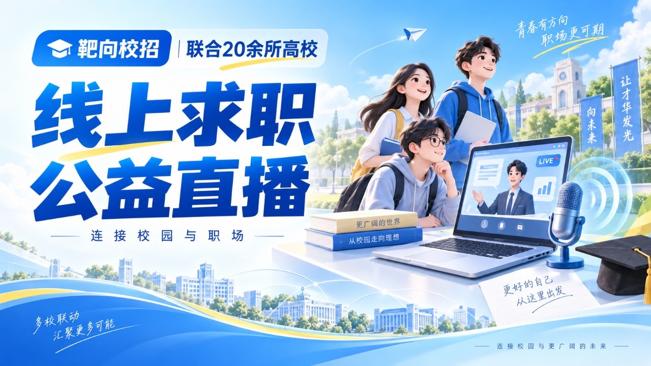 靶向校招联合20余所高校举办线上求职公益直播，践行社会责任助力医药学子就业
